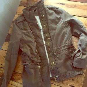 olive green jacket